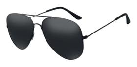 Oculos De Sol Aviador Feminino Masculino Case Flanela Preto