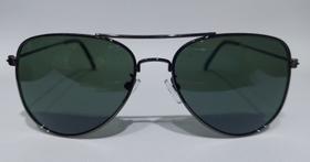 Óculos de sol aviador Grafite lente G15 Verde