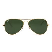 Óculos De Sol Aviador Large RB3026 Dourado Lentes Verdes Tamanho 62mm DOURADO 62 Óculos De Sol Aviador Large RB3026 Dourado Lentes Verdes Tamanho 62mm DOURADO 62