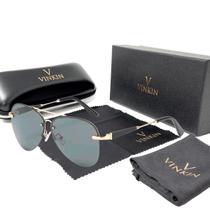Óculos de Sol Aviador Polarizado UV400 Luxo Vinkin
