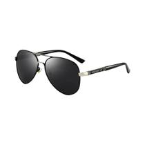 Óculos de Sol Aviador Polarizados Unissex com Armação de Metal UV400