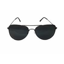 Óculos de sol aviador Preto lente cinza