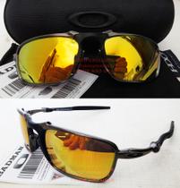 Oculos de Sol Badman Grafite Black Lente Dourada 24k com proteção Uv Uva 400 com Kit completo Estojo