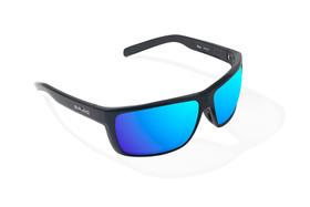 Óculos de sol Bajío Sigs Polarized Black Gloss com lente espelhada azul Óculos de sol Bajío Sigs Polarized Black Gloss com lente espelhada azul
