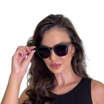 Óculos de Sol Bambu Preto Feminino Proteção UV 400 Quadrado G.A.Z LEGNA