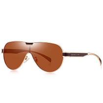 Óculos de Sol Barcur Polarizados Anti Reflexo BC8227 Design Piloto