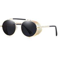 Óculos de Sol Barcur Steampunk Polarizados Anti Reflexo com Proteção uv400 BC8375