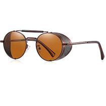 Óculos de Sol Barcur Steampunk Polarizados Anti Reflexo com Proteção uv400 BC8375 Óculos de Sol Barcur Steampunk Polarizados Anti Reflexo com Proteção uv400 BC8375