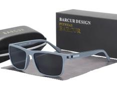 Óculos De Sol Barcur Uv400 Polarizado Original Cinza Bc2139
