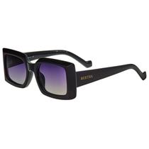 Óculos de sol Bertha BRSBR053C1 retangulares para mulheres - pretos