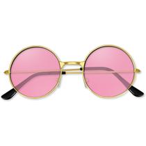 Óculos de sol BOUBONI Pink Hippie redondos para mulheres e homens