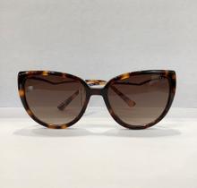 Óculos de sol Bulget modelo 8035 animal print/ marrom/ dourado