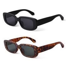 Óculos de sol BUTABY Retangle Retro Style UV400 para mulheres
