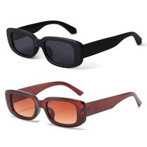 Óculos de sol BUTABY Retangle Retro Style UV400 para mulheres Óculos de sol BUTABY Retangle Retro Style UV400 para mulheres