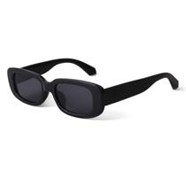 Óculos de sol BUTABY Retangle Retro Style UV400 pretos para mulheres