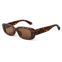 Óculos de Sol BUTABY Retrô - Estilo Retangular com Proteção UV400 para Mulheres