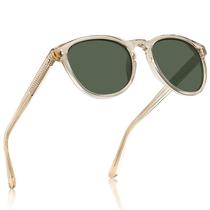 Óculos de sol CARFIA acetato polarizado para homens CA2307 Green Lens