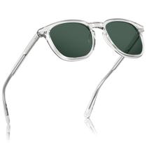 Óculos de sol CARFIA Retro Cool Acetate Polarized Green Lens Óculos de sol CARFIA Retro Cool Acetate Polarized Green Lens