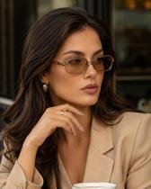 Óculos de Sol Casual Por Dios Feminino Versatil Resistente Modelo HP10338 Bege C6 Óculos de Sol Casual Por Dios Feminino Versatil Resistente Modelo HP10338 Bege C6