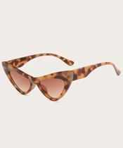 Óculos de Sol Cat Eye Gatinho White Leopard Street Style y2k UV400