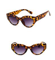 Óculos de Sol Cat Eye Leopard Onça Redondo Oval Asian Style Urban Street UV400