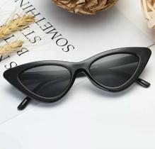 Óculos de Sol Cat Eye Preto Gatinho Retro Vintage Black uv400 - SUNONE