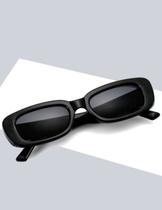 Óculos de Sol Cat Eye Redondo Oval Preto UV400