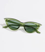 Óculos de Sol Cat Eye Transparente Verde Gatinho Retro Vintage UV400 - SunOne