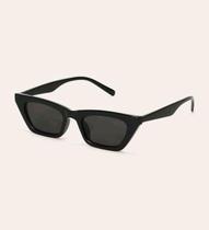 Óculos de Sol Cateye Gatinho Quadrado Preto Retro Vintage UV400