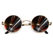 Óculos de Sol CGID E01 Polarizados Redondos 48mm Armação Dourada