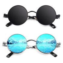 Óculos de sol CGID E72 com armação redonda de metal e lentes polarizadas UV400 Óculos de sol CGID E72 com armação redonda de metal e lentes polarizadas UV400