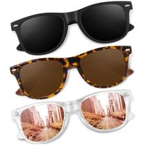 Óculos de sol CGID Retro Polarized Lightweight UV400 Black