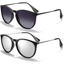 Óculos de sol CHBP Polarized UV400 Protection Retro Round Lens