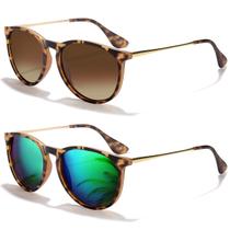Óculos de sol CHBP Polarized UV400 Protection Retro Round