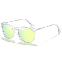 Óculos de sol CHBP Trendy 2038 Vintage Retro Redondos Polarizados
