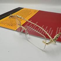 Óculos de sol Cheetah de metal sem aro modelo transparente ou preto marrom panter com protecao UV