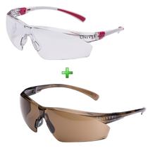 Óculos De Sol Ciclismo Feminino + Noturno Kit 2 Unidades Óculos De Sol Ciclismo Feminino + Noturno Kit 2 Unidades