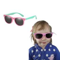 Óculos de Sol Clássico Infantil Colorido Polarizado UV400