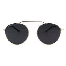 Óculos de Sol Clássico Redondo Cooper Black Gold Proteção UV400 Saint Germain
