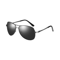 Óculos De Sol Clássicos Unissex Polarizados Estilo Piloto Vintage Preto Metal UV400 Para Direção Óculos De Sol Clássicos Unissex Polarizados Estilo Piloto Vintage Preto Metal UV400 Para Direção
