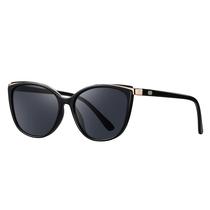 Óculos de sol Colrea Trendy Cat Eye CL22017 para mulheres pretos