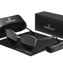 Óculos de sol com armação triangular feminino kingseven retrô