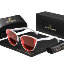 Óculos de sol com armação triangular feminino kingseven retrô