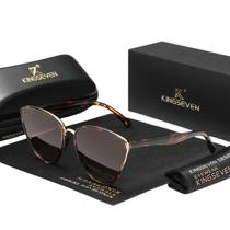 Óculos de sol com armação triangular feminino kingseven retrô
