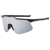 Óculos De Sol Corrida Beach Tennis Bike Prateado Proteção Uv Óculos De Sol Corrida Beach Tennis Bike Prateado Proteção Uv