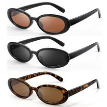 Óculos de sol DANAMY Retro Oval UV400 com proteção UV400 e lente de 50 mm
