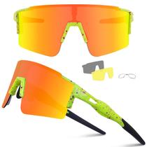 Óculos de sol de ciclismo Ukoly com 3 lentes intercambiáveis