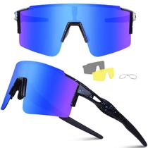 Óculos de sol de ciclismo Ukoly com 3 lentes intercambiáveis