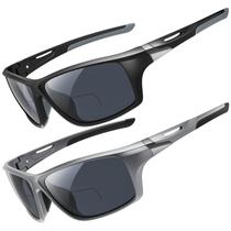 Óculos de sol de leitura bifocal DEHOTRE Wrap Around UV400 1.50 Óculos de sol de leitura bifocal DEHOTRE Wrap Around UV400 1.50