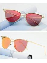 Óculos De Sol De Luxo Gatinha Armação De Metal Vintage Óculos De Sol De Luxo Gatinha Armação De Metal Vintage
